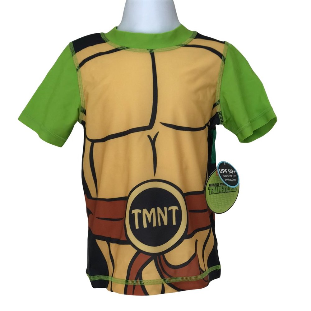 💲Teenage Mutant Ninja Turtles Toddler Boys Rash Guard (Shell UP)